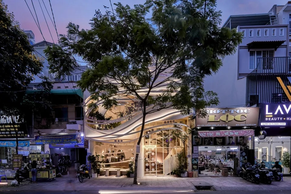东莞好一座城市鸟巢，好一个咖啡厅餐饮空间设计